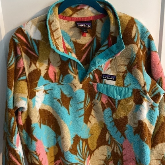 Patagonia Synchilla Snap T Feather Dance EUC - Picture 3 of 10